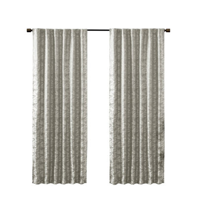 Rideau occultant avec passe-tringle Jacquard