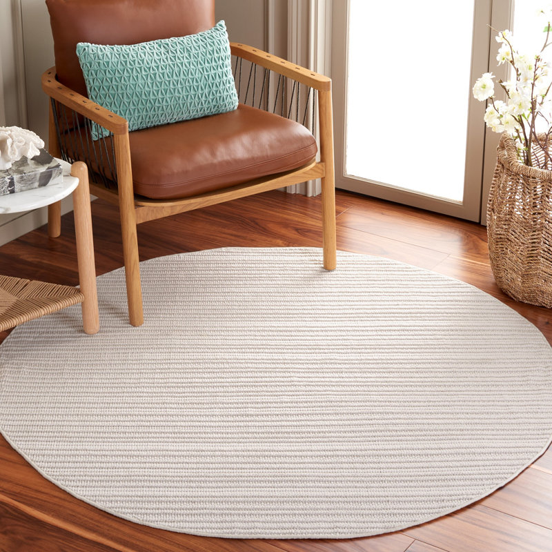 Tapis rayé Fairhaven Performance, Rond 5 pi 3 po