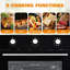Four mural électrique encastrable 24 po, four en acier inoxydable de 2,5 pi cu avec convection, dégivrage et 8 fonctions de cuisson