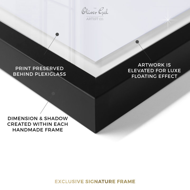 Spontaneous Trace Shadowbox Abstract Print by Oliver Gal, Black Frame, 10 x 15, 31.5"H x 46.5"W, Black Shadowbox