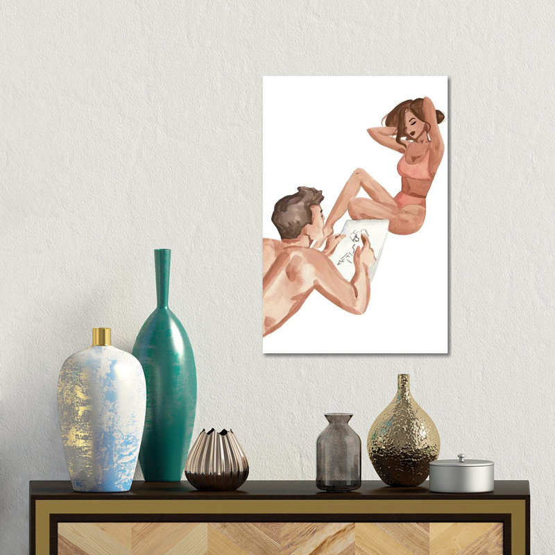 Beach Romance by Sabina Fenn - Gallery-Wrapped Canvas Giclée on Canvas, 101.6 cm H x 66.04 cm W x 3.175 cm D, Canvas