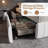Modern Channel‑Tufted Upholstered Platform Storage Bed With 4 Locking Drawers-262747575-262747572