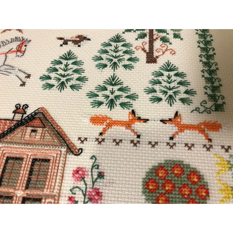  Kit de point de croix compté My House R1917