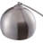 Mid-Century Modern  68.1" Arc Floor Lamp With Nickel Shade And White Marble Bas