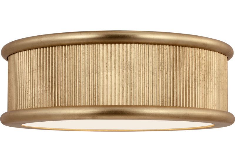 Ritz Flush Mount, 6" H x 18" W x 18" D, Gild