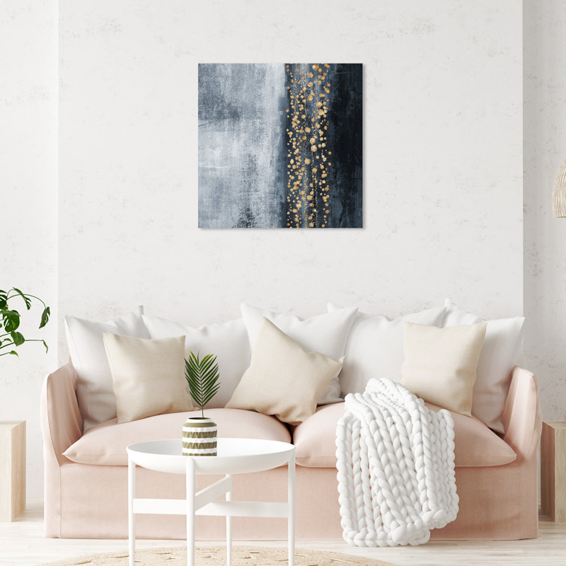 « Down The River » par Oliver Gal - impression d'art graphique, H 30 po x l 30 po x 1,5 po, Toile tendue