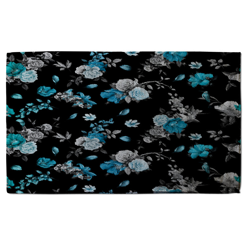 Cotton Floral Waffle Tea Towel Kitchen Towel