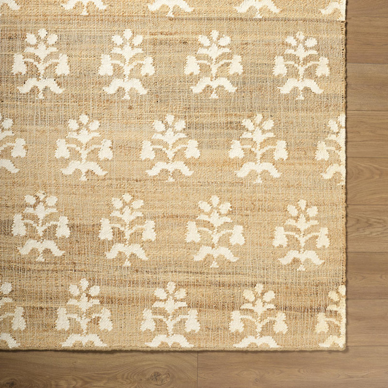 Tapis d'intérieur fait à la main Fiorina, Rectangulaire 8 pi x 10 pi