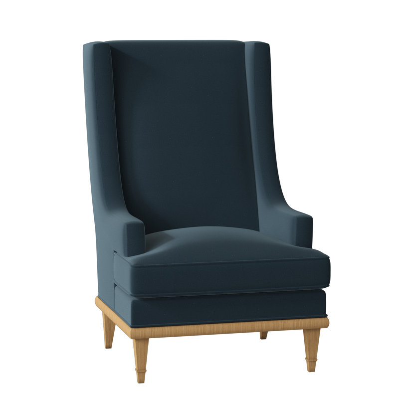 Dublin Wingback Chair, Margaret Lagoon, Amber