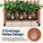 VIVOHOME Wood Planter Raised Bed with Trellis-55811452-55811455