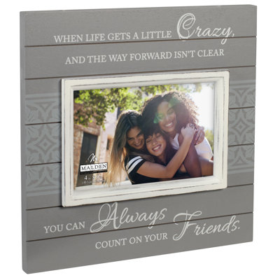 Gray Embossed Picture Frame