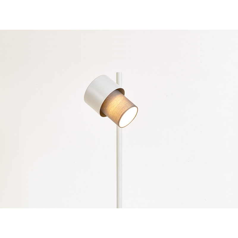 Aiona 125cm Floor Lamp, Sand, White