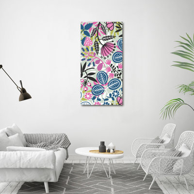 Flowers - Wrapped Canvas Print
