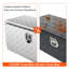 36"14"16" Waterproof Truck Box, Aluminum Alloy, Lock And Keys, Ideal For Maintenance Heavy Duty Tool Diamond Plate Design, Lockable, Keeps Tools Dry