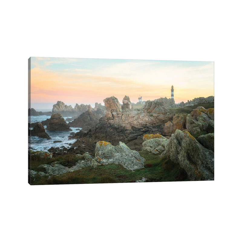 Ouessant Lighthouse by Philippe Manguin - Print on Canvas, Wrapped Canvas, 45.72cm H x 66.04cm W x 1.91cm D