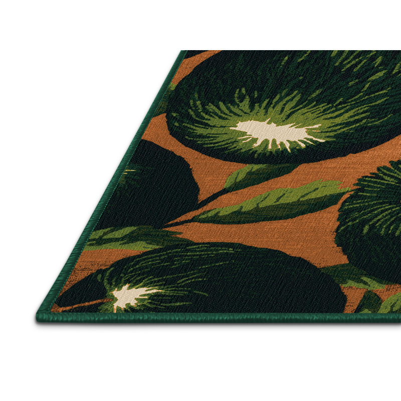  Tapis lavable noir Sapote, Tapis de couloir 2 pi x 5 pi