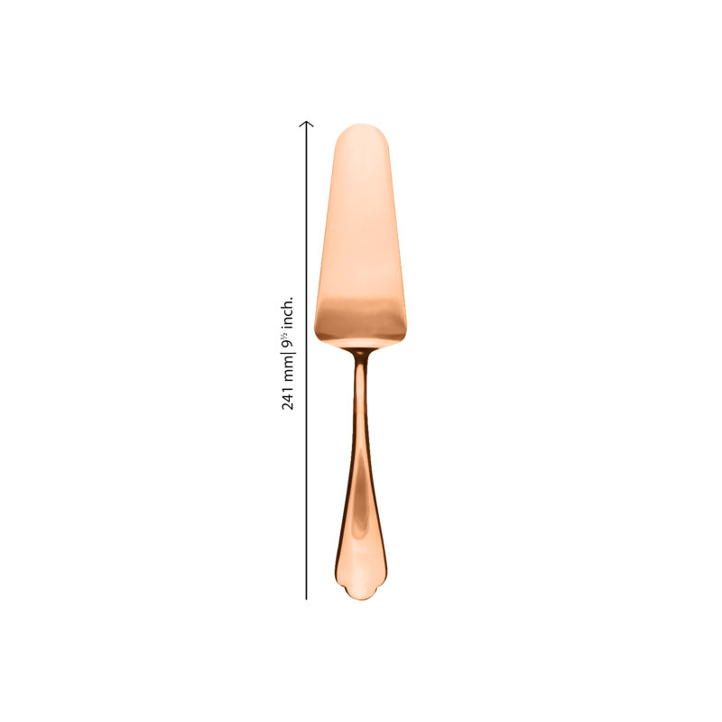 Dolce Vita Stainless Steel Cake Server, Pewter Bronze