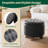 Upholstered Storage Ottoman Bench, PU Leather Button Tufted Ottoman Footrest Stool for Living Room-1018384430