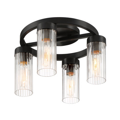 Plafonnier semi-encastré 14,5 po Dominique 4 lumières