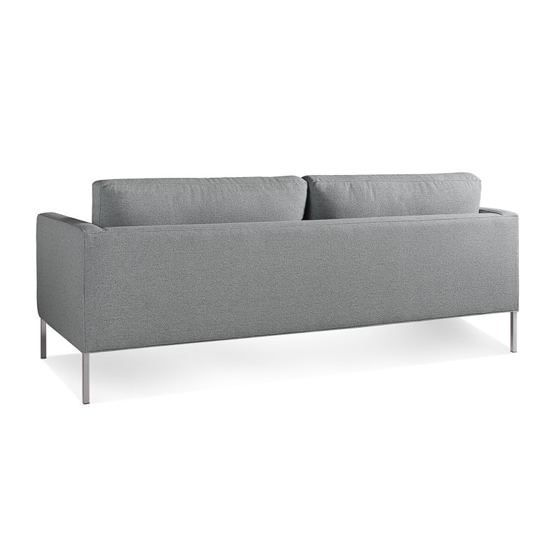 Paramount Sofa, Sanford Ceramic Crossweave, Stainless Steel, 32" H x 95" W x 34" D