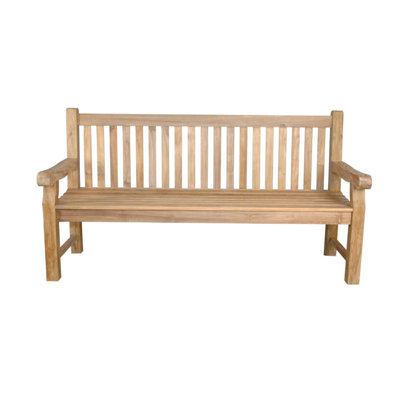 Devonshire Natural Teak 4-Seater Outdoor Bench