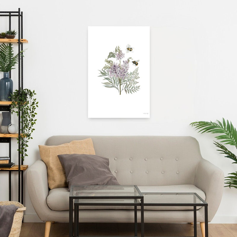 Art floral lilas Bee, H 24 po x l 16 po