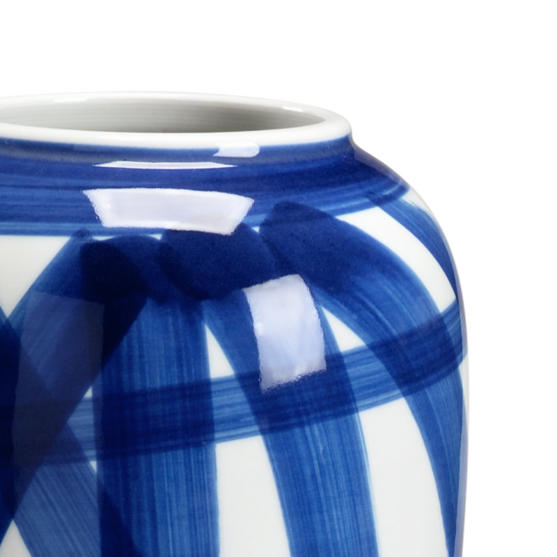 Handmade Ceramic Table Vase, 14.5" H x 6" W x 6" D