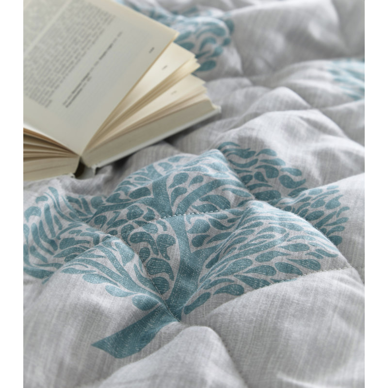 Cotton Dots Bedspread, Teal
