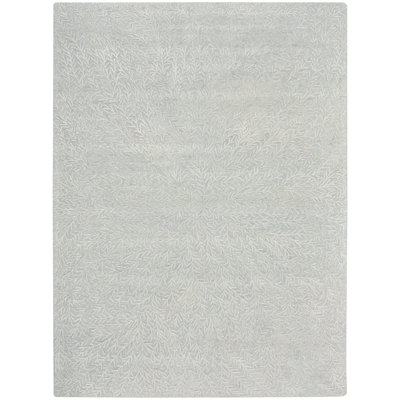 Delmer Hand Woven Wool Floral Area Rug