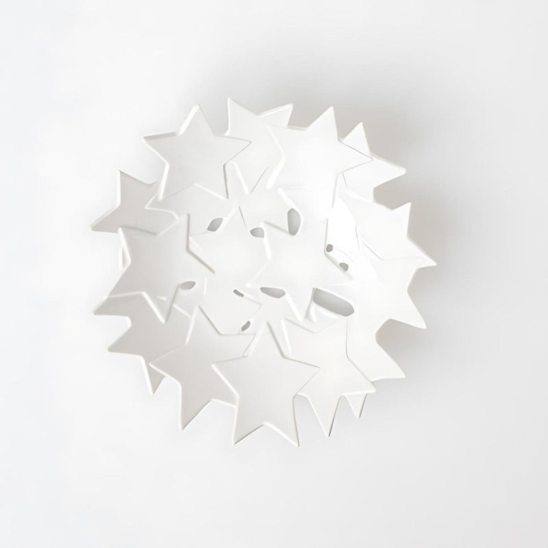 Plateau étoilé en porcelaine Stars Räder, H 2 po x l 7,90 po x L 7,90 po