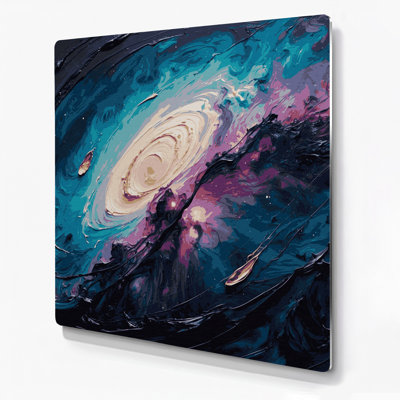 Space Orion Nebula Gray Metal Wall Art