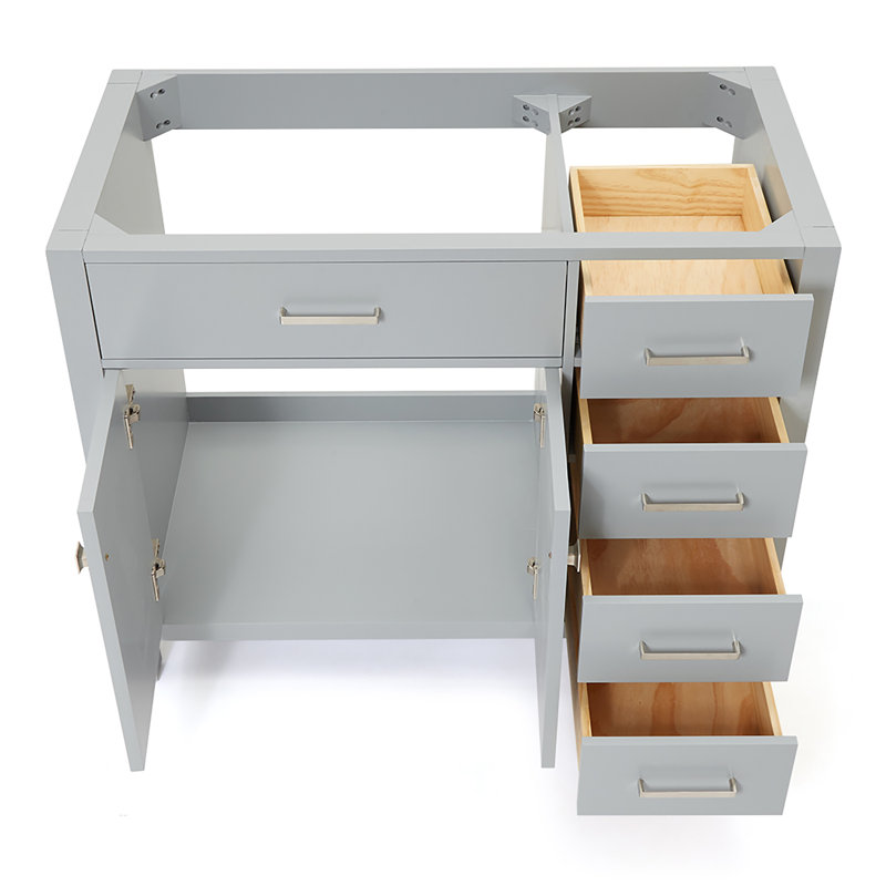 Base de meuble-lavabo simple Petrel, Gris