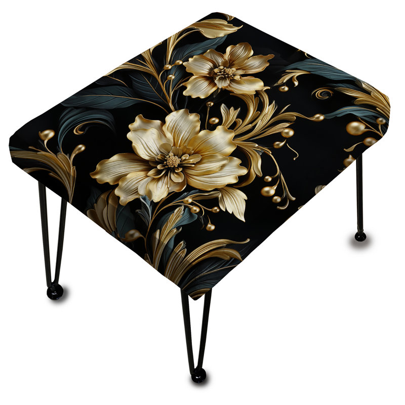 Repose-pieds doré Serenity - Damask