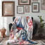 Jeté en sherpa floral 1 pièce-3906702
