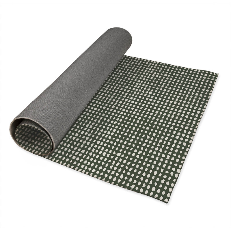 Grunge Row Kids Play Mat, Rectangle 5' x 7', Chimichurri/Green