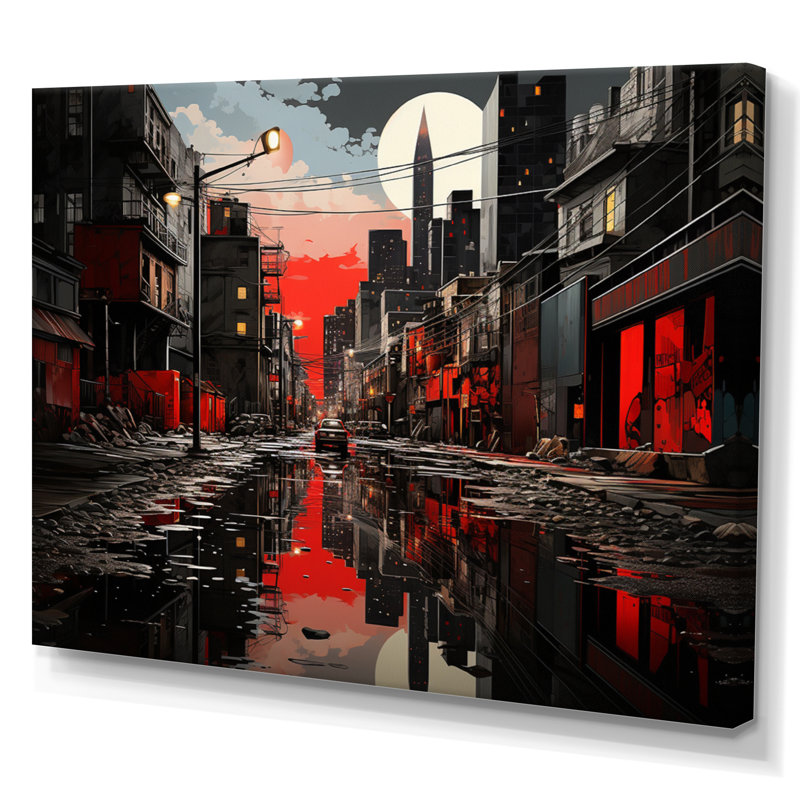 Canada Urban Reflections I - impression, H 30 po x l 40 po x P 1,5 po, Toile tendue
