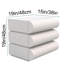 Ensemble de 2 tables de chevet minimalistes - 3 tables de chevet en microfibre et cuir pour la chambre à coucher, blanc-1536271292