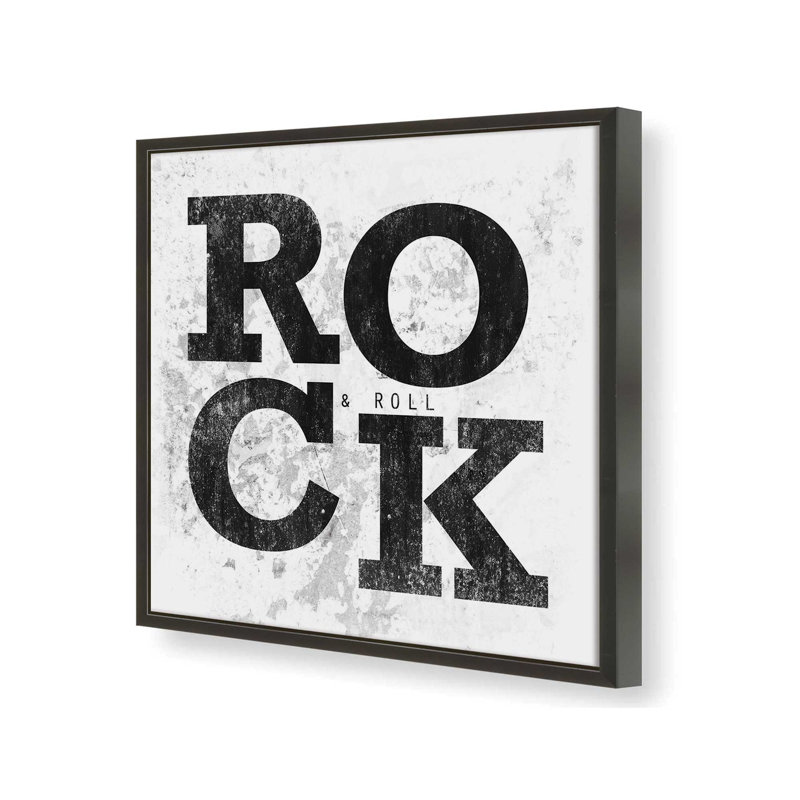 Reproduction d'art «Rock» par Masey St. Studios, L 30 po x H 30 po, Noir, Impression encadrée