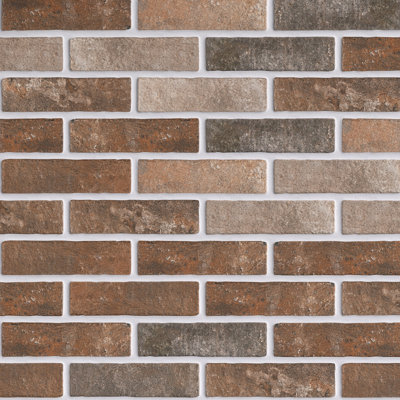 Jerica Brick 2.95 In. X 11 In. Matte Porcelain Floor And Wall Tile