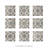 DAnticatto Decor 9" x 9" Porcelain Patterned Wall & Floor Tile