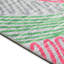 Tapis rose / gris / vert abstrait tissé à la machine-2108656258