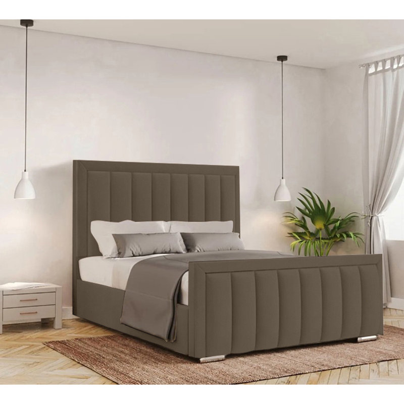Yatton Upholstered Bed, Single (3'), Mole