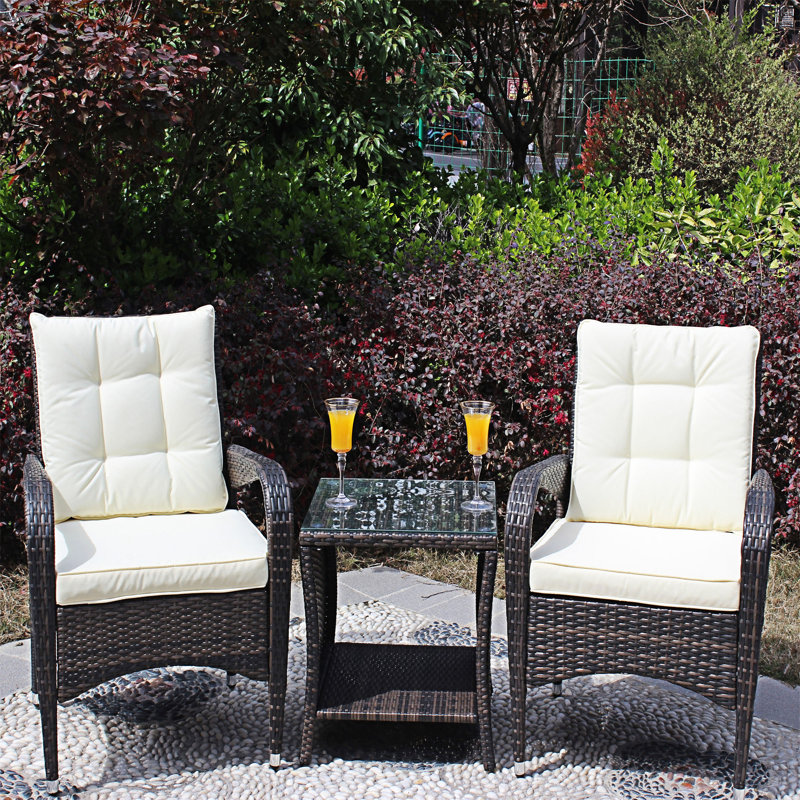 3 Piece Outdoor Conversation Set