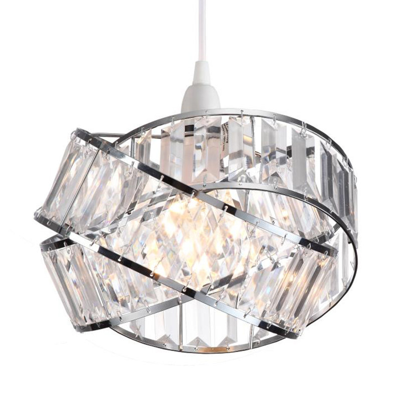 16cm H Plastic Novelty Pendant Shade ( Screw On ) in Clear