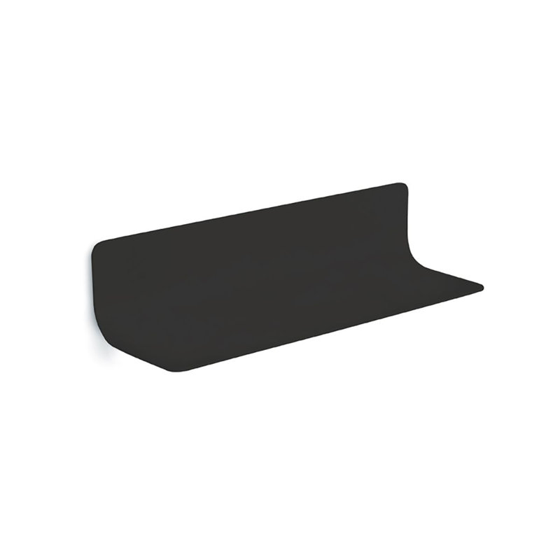 Curva Metal Accent Shelf, Matte Black, 4.3" H x 18.1" W x 5.9" D