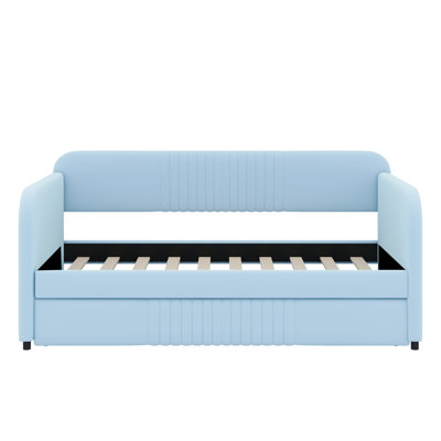 Upholstered Daybed Sofa Bed With Trundle Bed