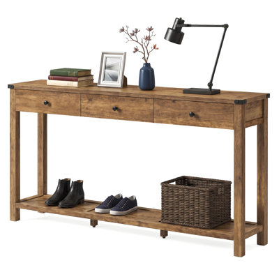 Sahai 63.4" Console Table with 3 Drawers
