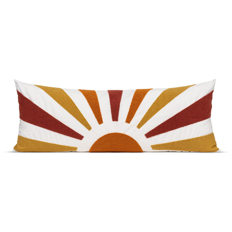 Boho Nature Body Pillow Case by Sweet Jojo Designs, Yellow/Red/Orange