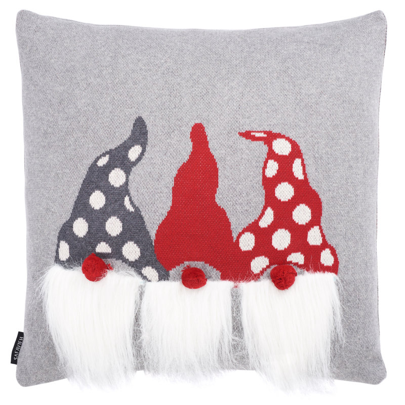 Cotton Reversible Throw Pillow