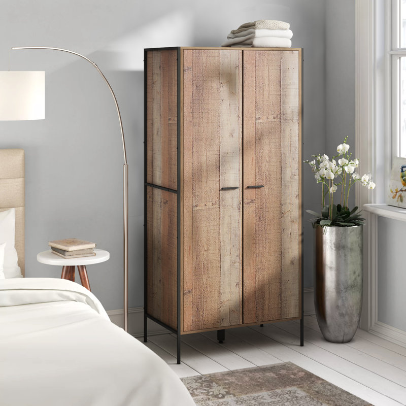 Bodgers 2 Door Manufactured Wood Wardrobe